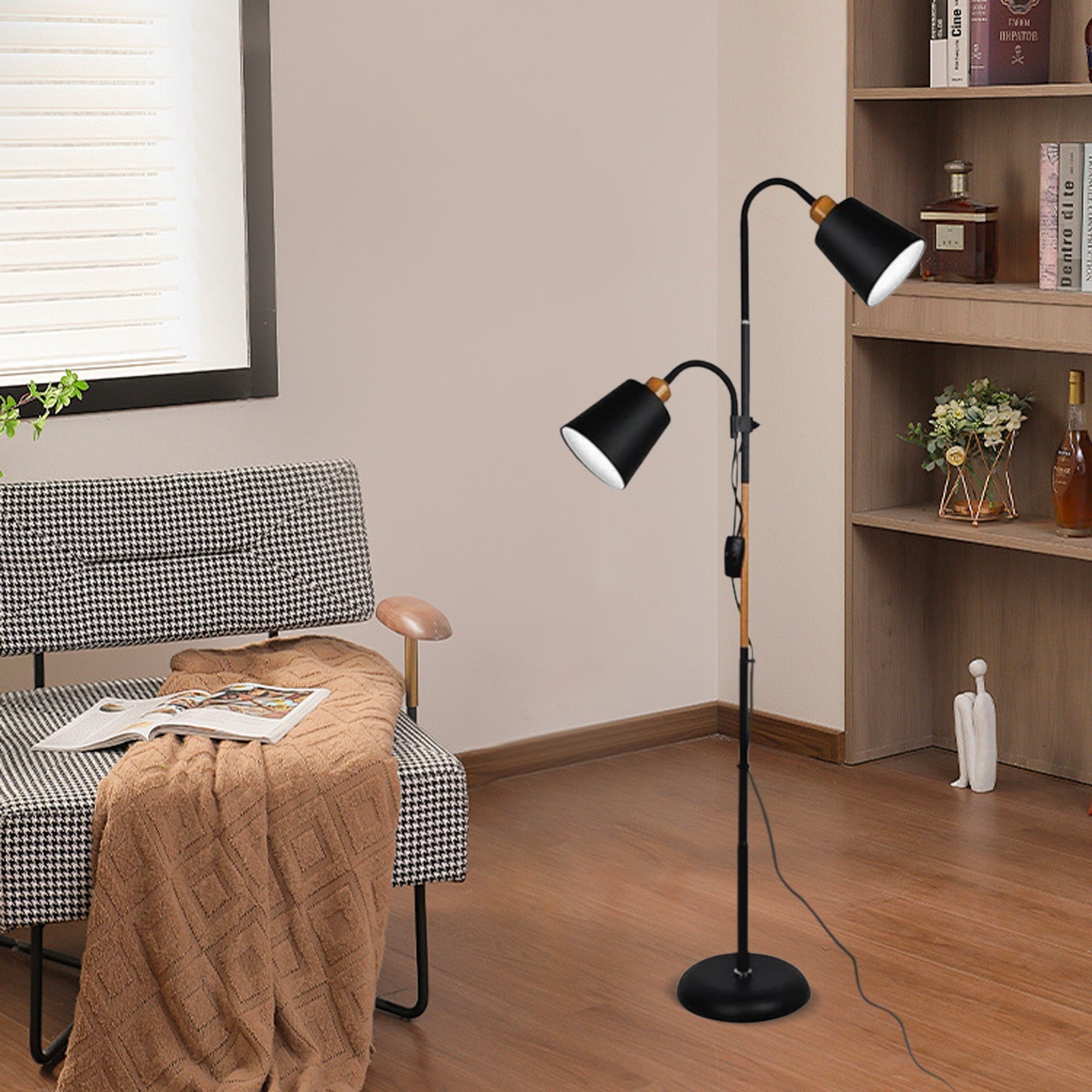 Modern Double Head Floor Lamp